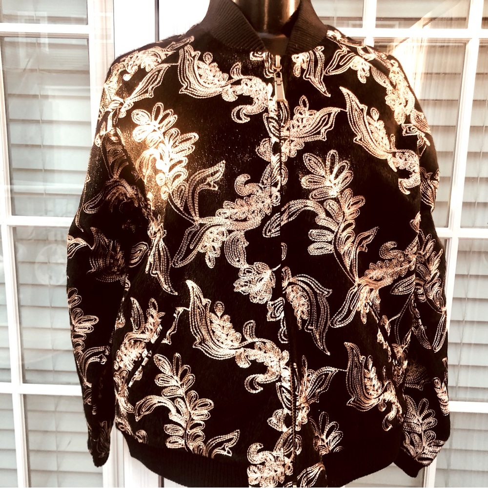 New Fully Embroidered Zip Up Jacket.